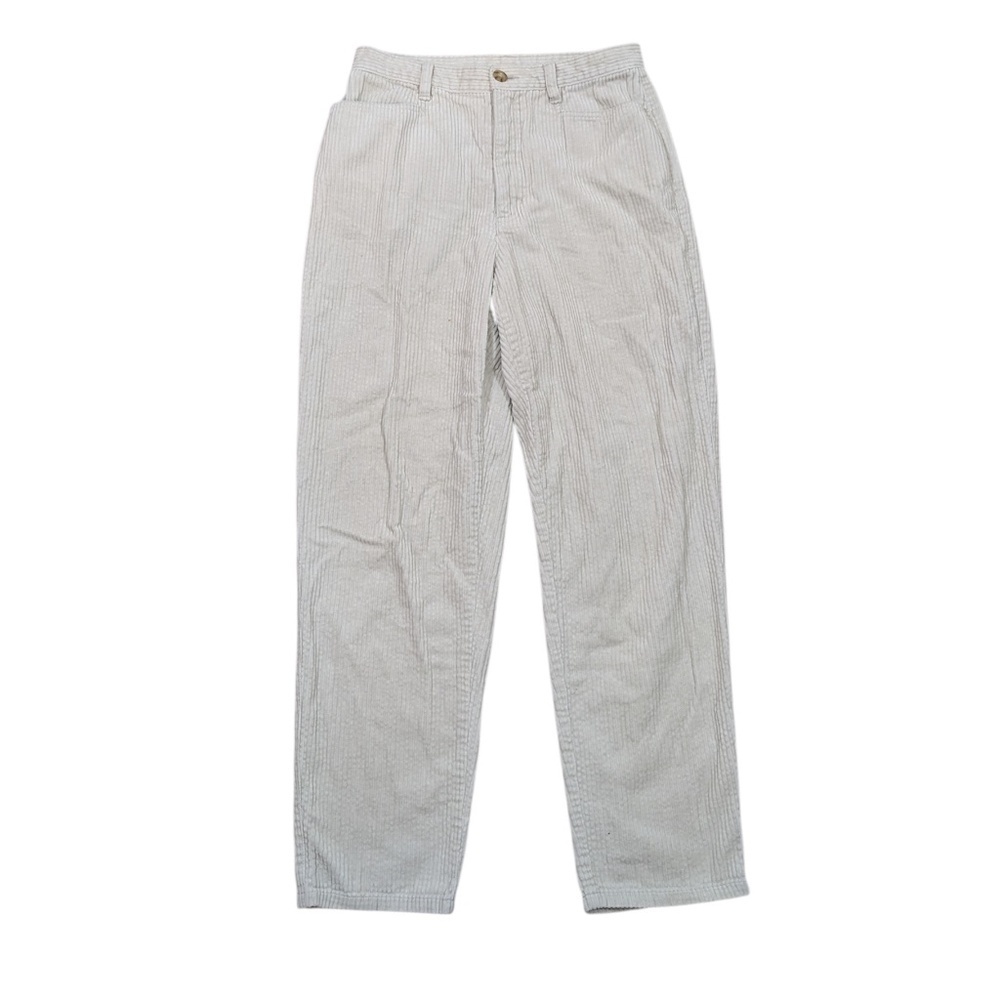 Vintage Liz Claiborne Off White Corduroy Pants Size 10P